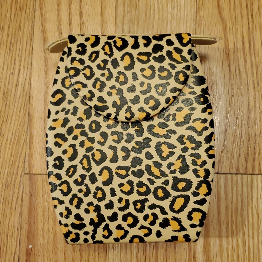 Leopard Print Jewelry Organizer Travel Case